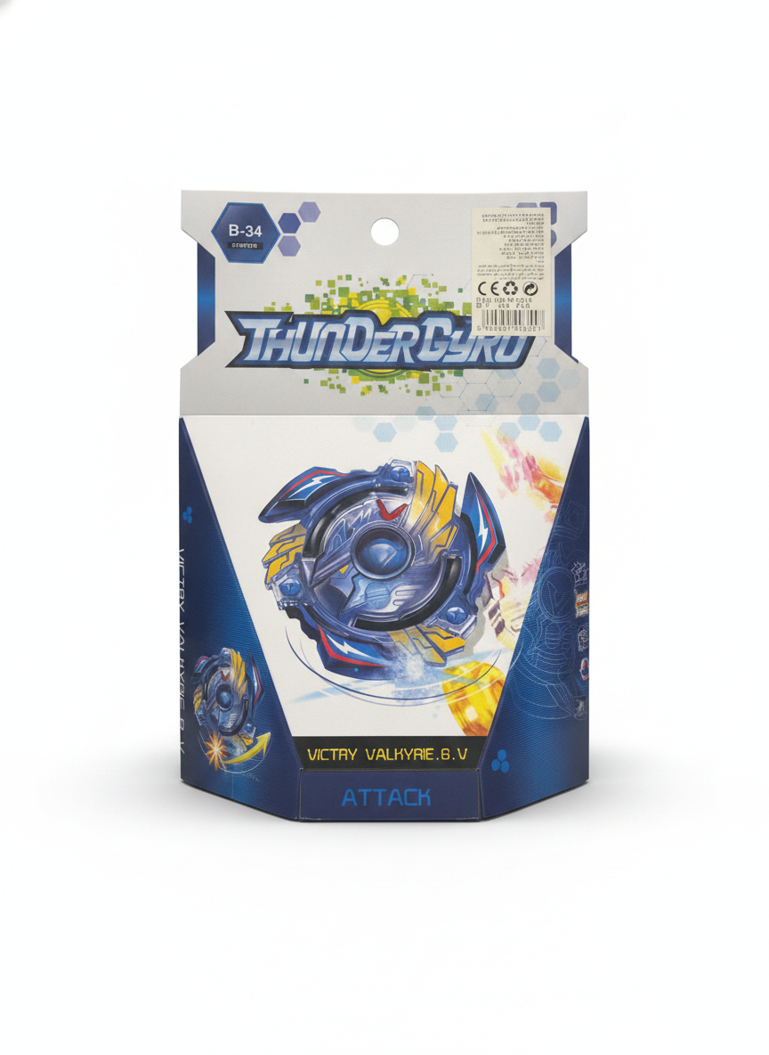 THUNDERDYRO B-34 STARTER VICTRY VALKYRIE.6.V Attack Type Spinning Top