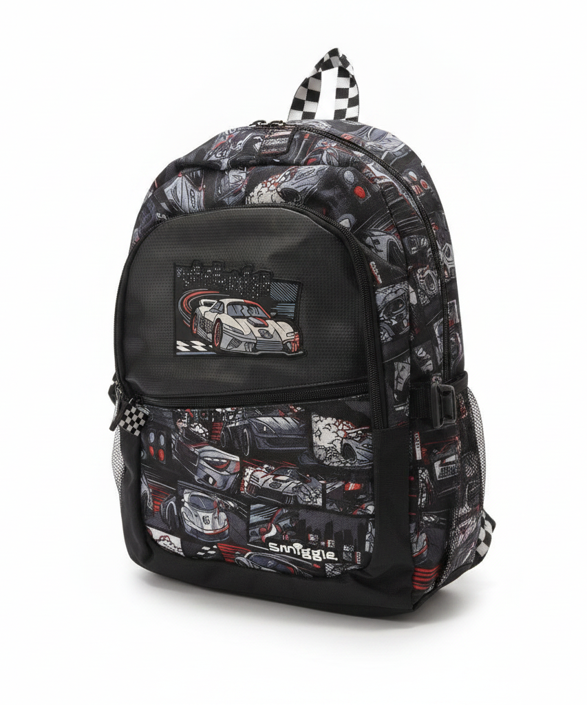 Smiggle Race Car Backpack