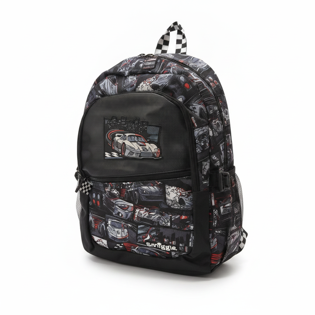 Smiggle Race Car Backpack