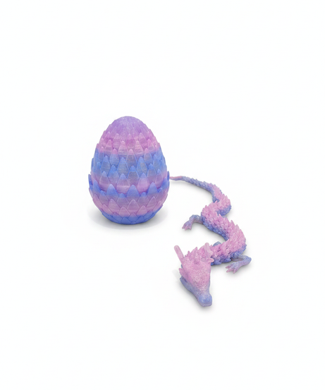 Flexible Articulated Dragon and Egg Set