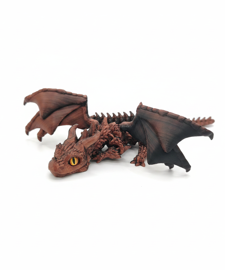 Articulated Crimson Dragon Fidget Toy