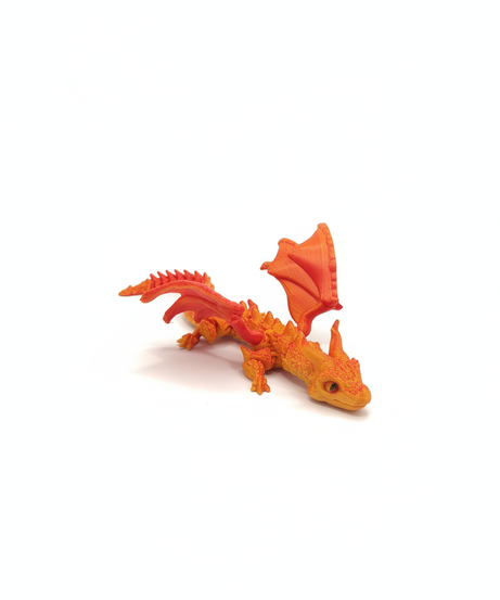 Articulated Fire Dragon Toy Figure