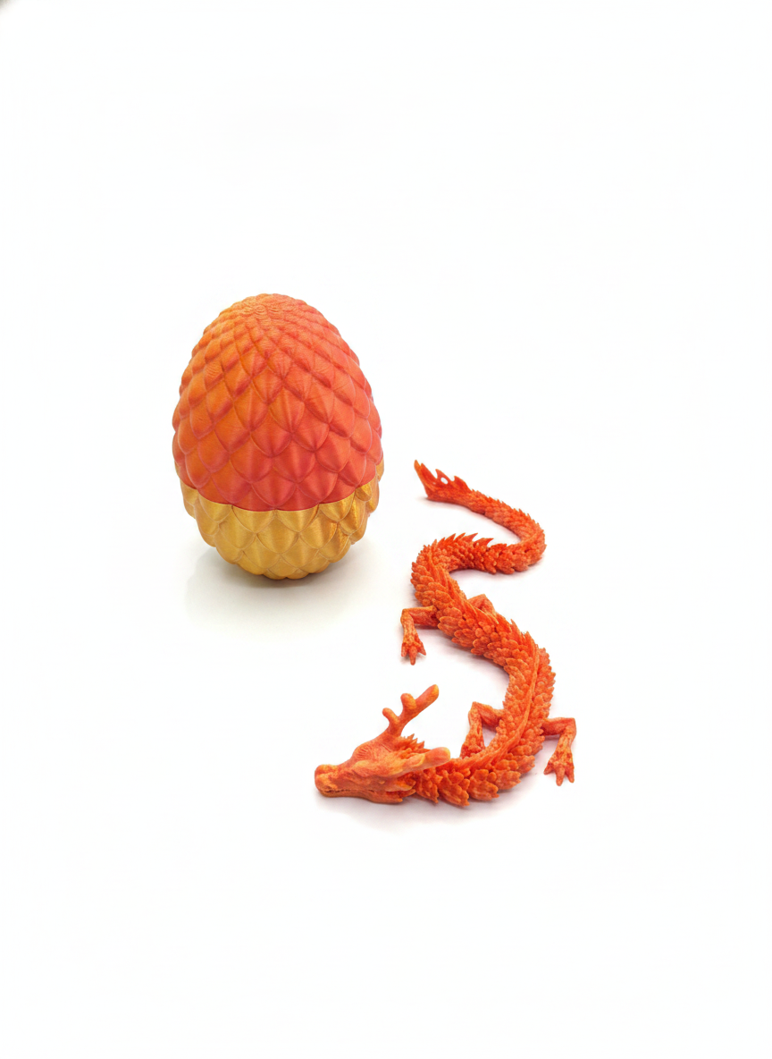 Articulated Dragon and Dragon Egg Set