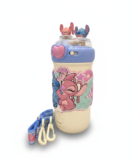 Disney Stitch & Angel Themed Water Bottle