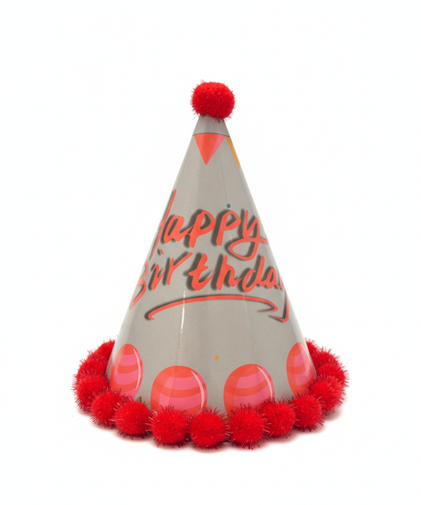 Festive Happy Birthday Conical Party Hat