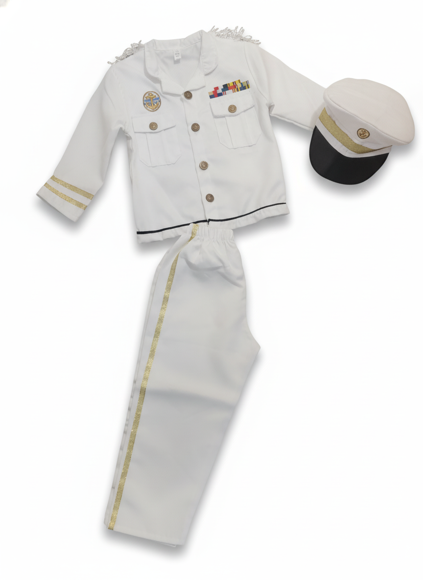 Toddler Naval Officer Dress-Up Costume