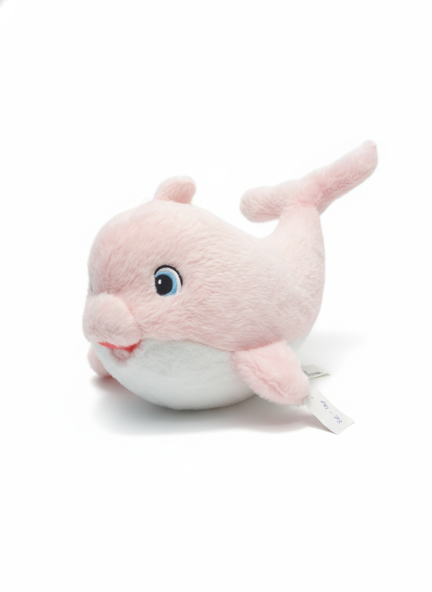 Pink Plush Dolphin Toy (50cm)