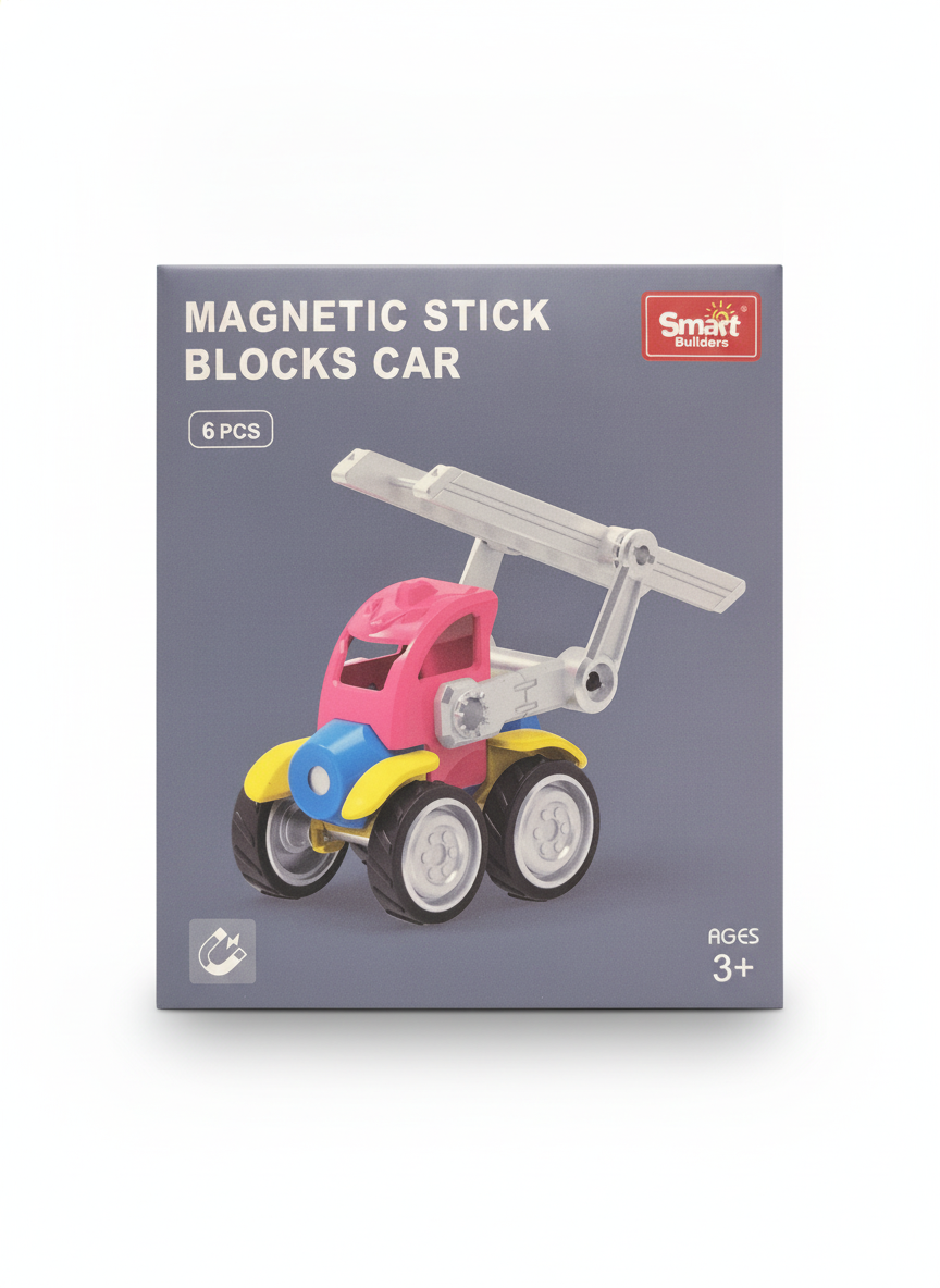 Magnetic Stick Blocks Car