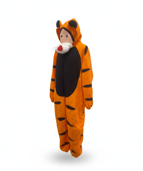 Children's Plush Tiger Jumpsuit Costume