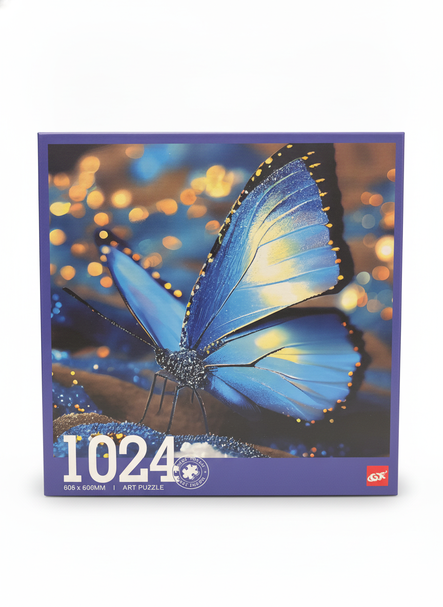 GX 1024 Piece Art Puzzle - Blue Butterfly