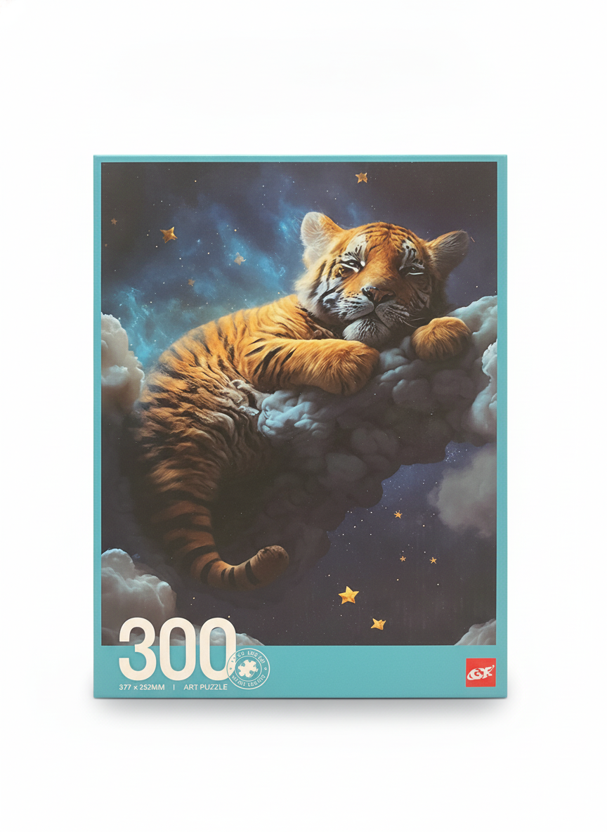300 Piece Art Puzzle: Sleeping Tiger Dream