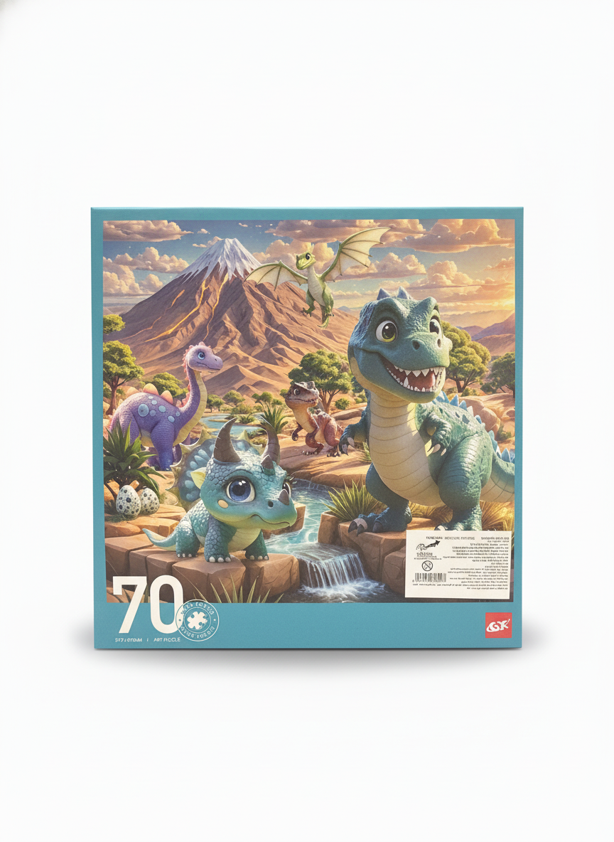 Selection Art Puzzle - Friendly Dinosaur Valley