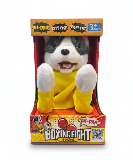 AH-DAH! Boxing Fight Dog Plush Toy