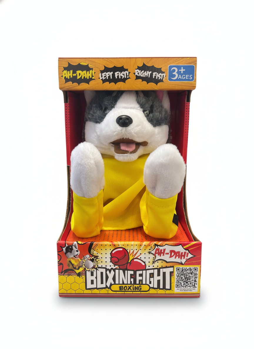 AH-DAH! Boxing Fight Dog Plush Toy