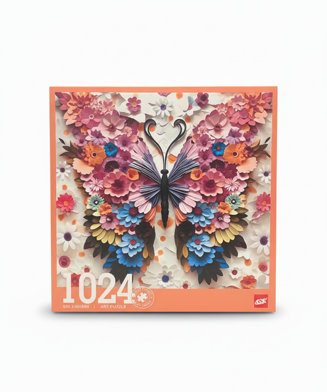 GX 1024 Piece Butterfly Floral Art Puzzle