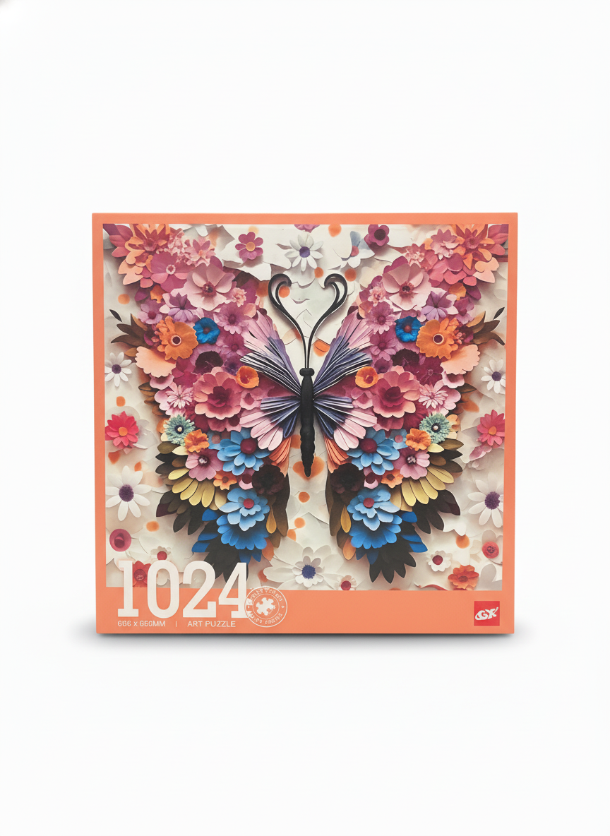 GX 1024 Piece Butterfly Floral Art Puzzle