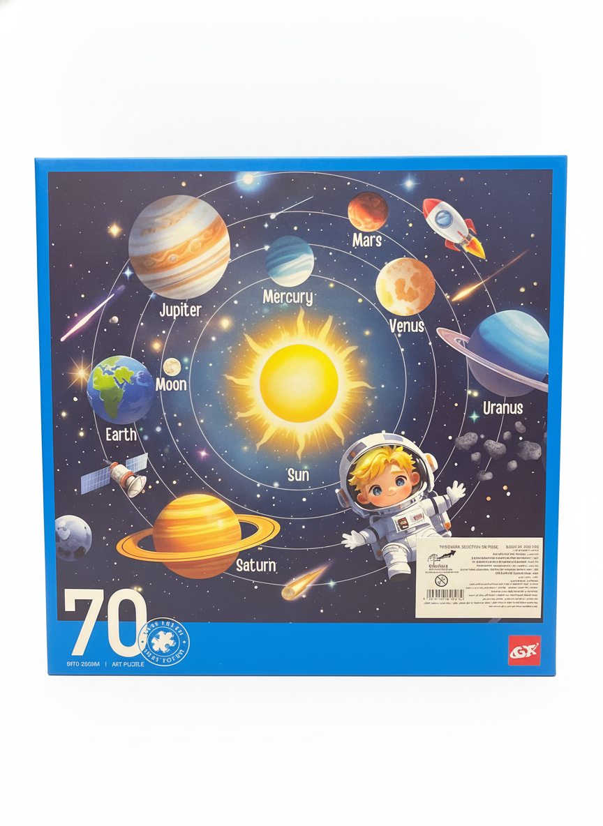 Silky Touch 70 Piece Solar System Art Puzzle