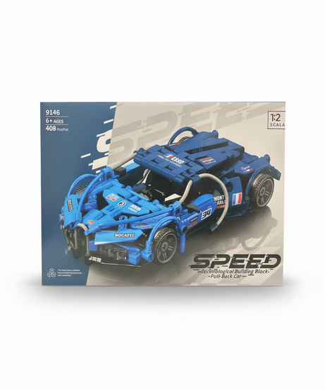 SPEED Technological Building Block Pull-back Car 9146
