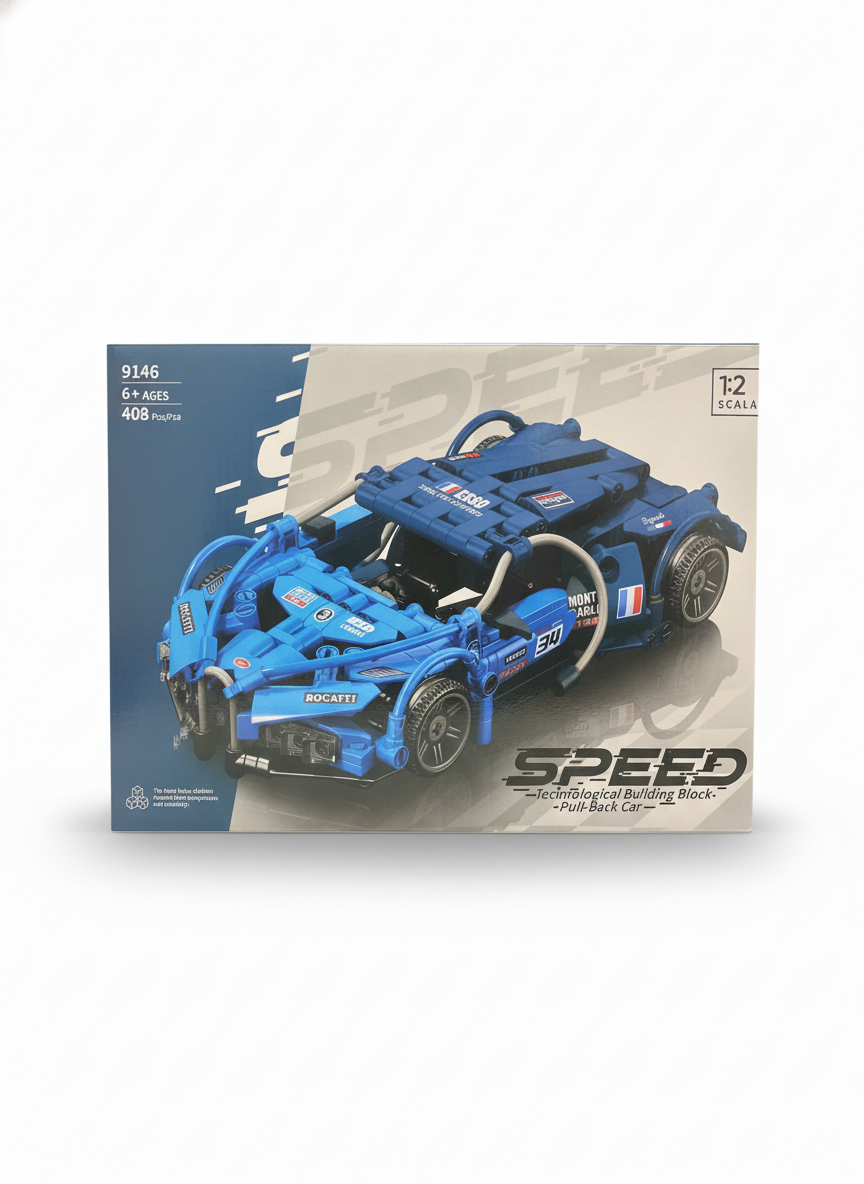 SPEED Technological Building Block Pull-back Car 9146