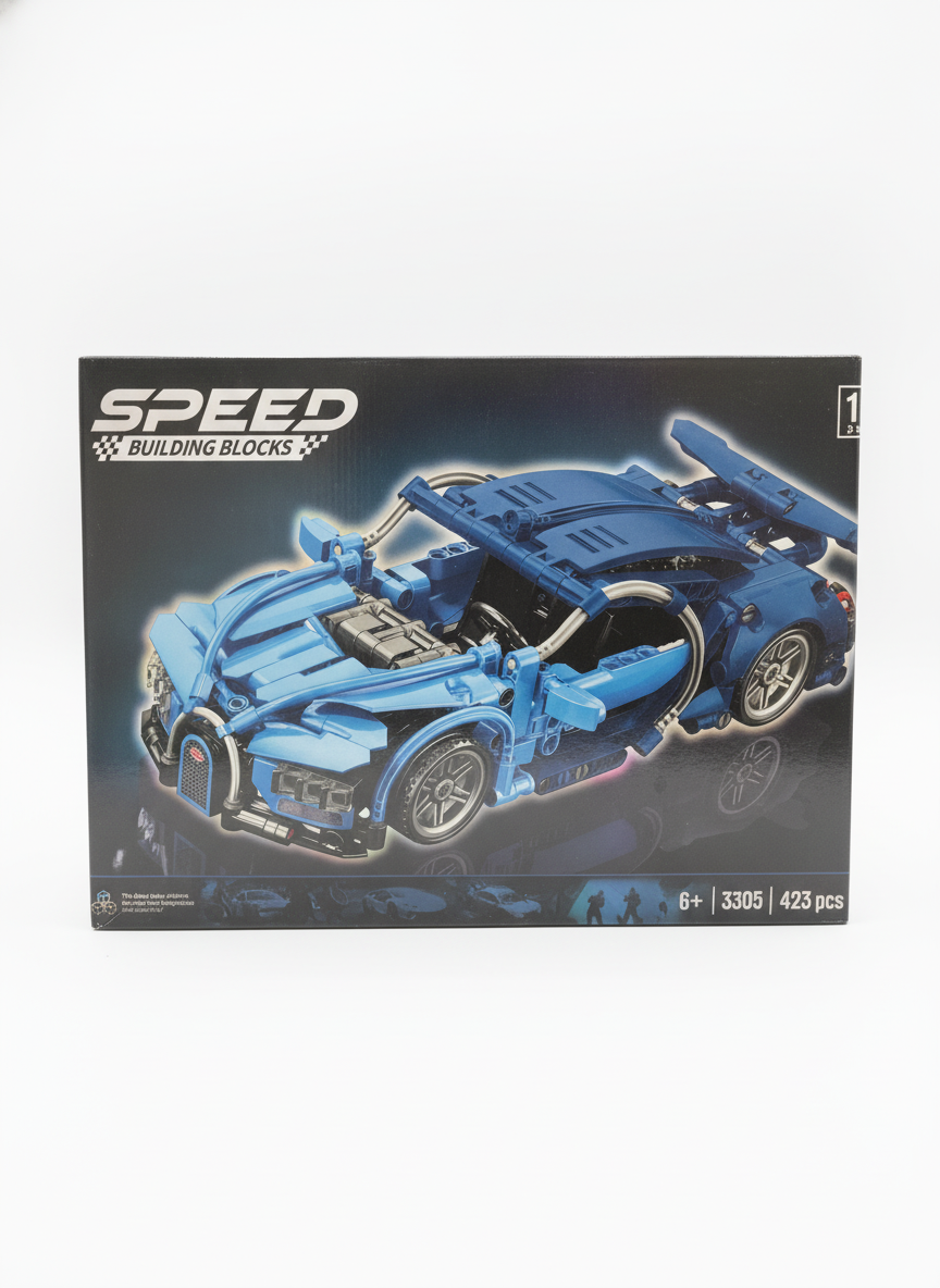 SPEED BUILDING BLOCKS Bugatti Sports Car