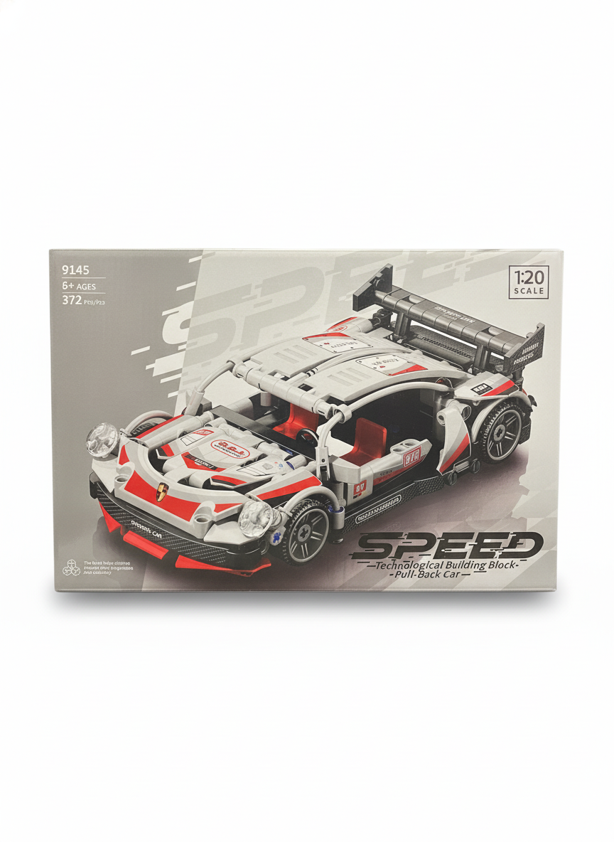 SPEED 9145 Sports Car Technological Building Block - Pull-back Car