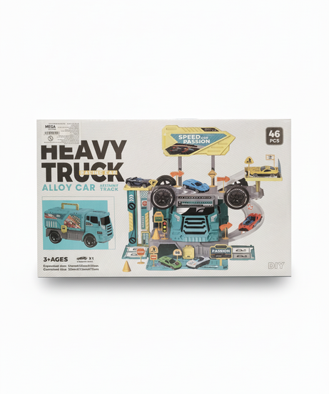 Heavy Truck Racing Car Alloy Car Assembly Track