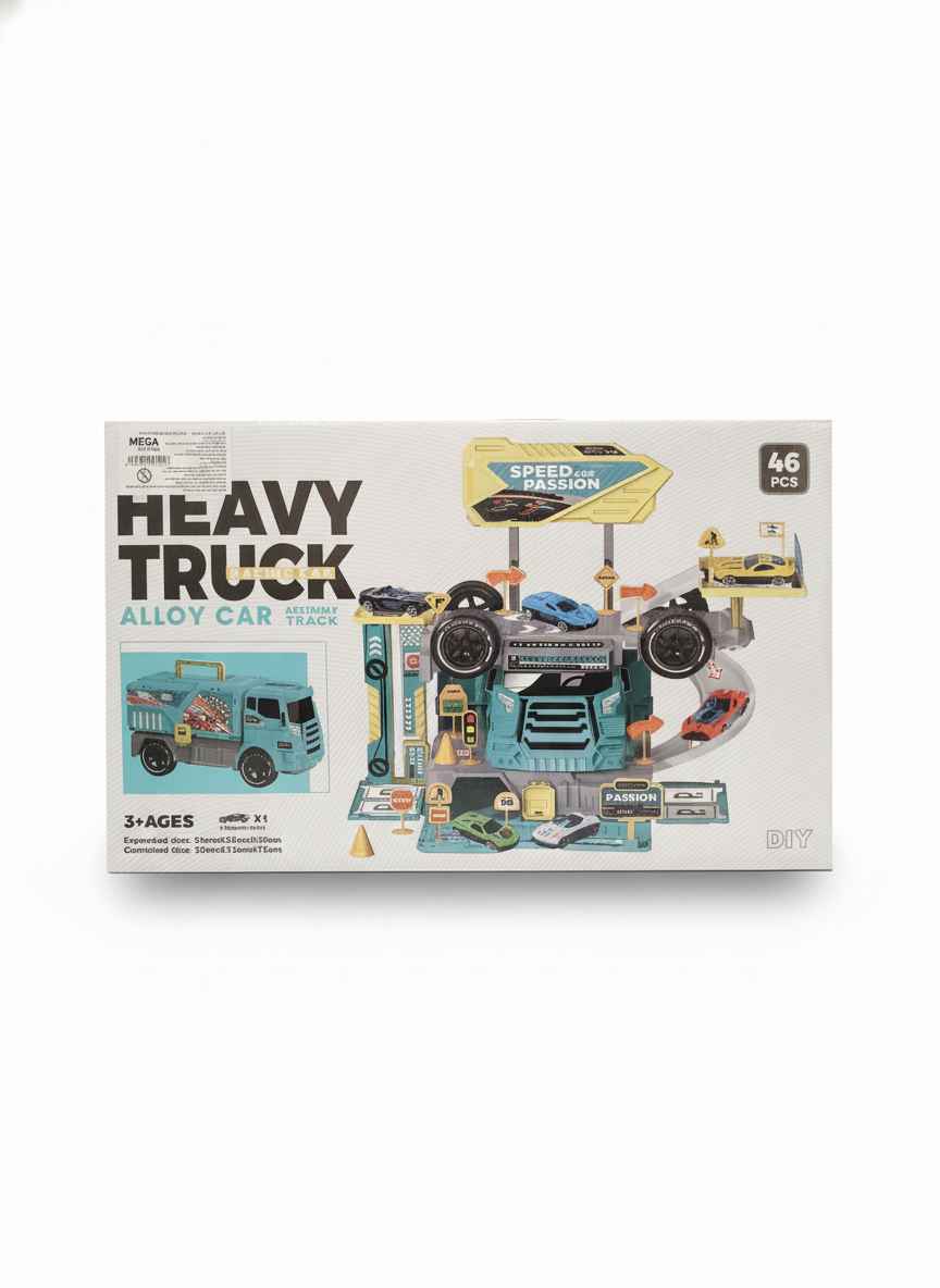 Heavy Truck Racing Car Alloy Car Assembly Track