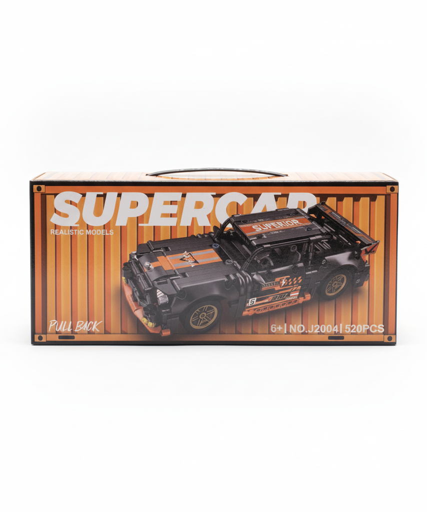 SUPERCAR Realistic Models Pull Back Building Blocks (No. J2004)