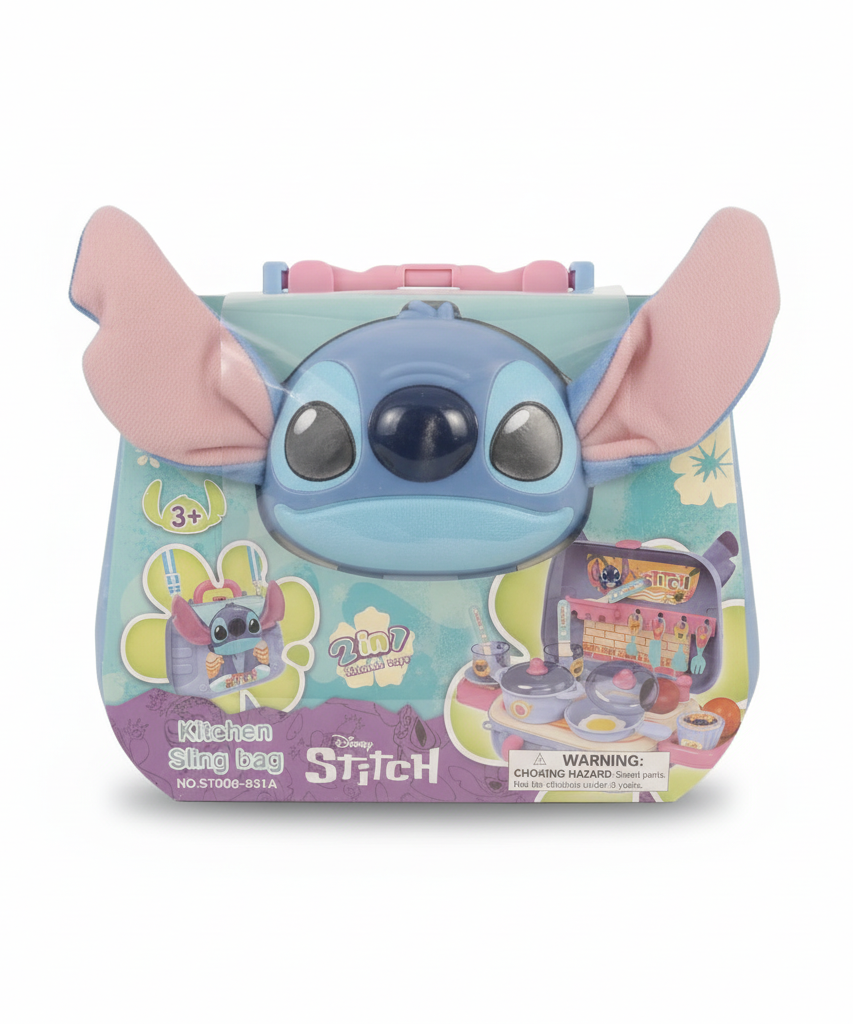 Disney Stitch 2-in-1 Kitchen Sling Bag Toy Set