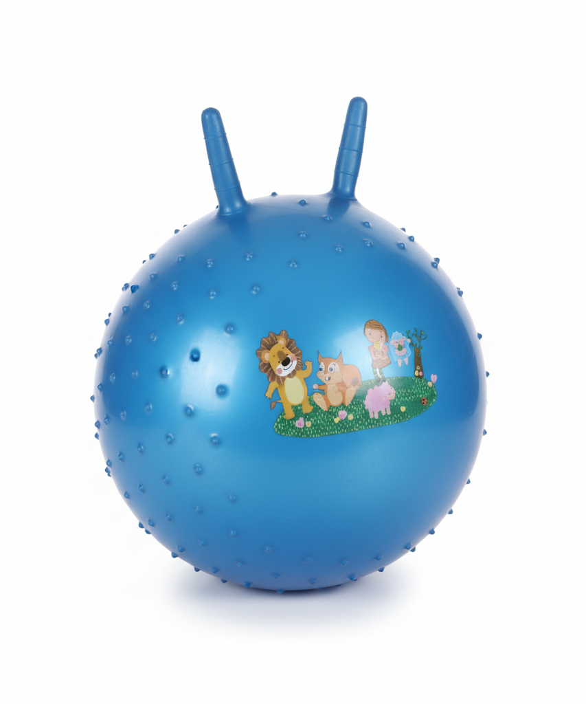 Kids' Textured Blue Hopper Ball with Handles