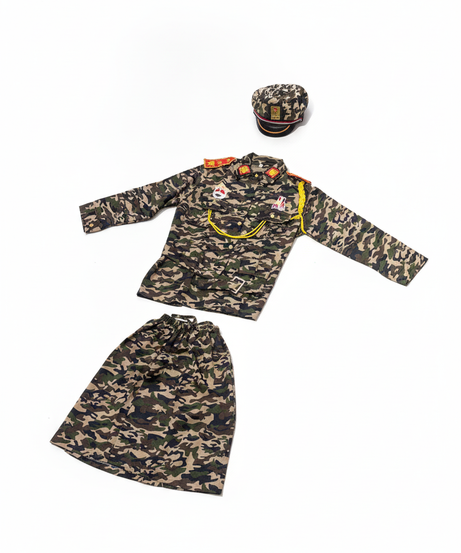 Children's Deluxe Military Camouflage Dress-Up Costume Set