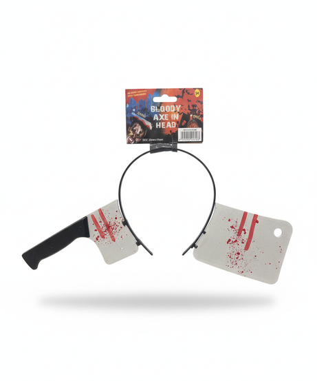 Bloody Axe in Head Halloween Headband