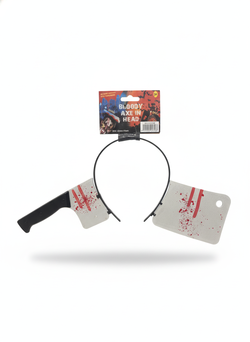 Bloody Axe in Head Halloween Headband