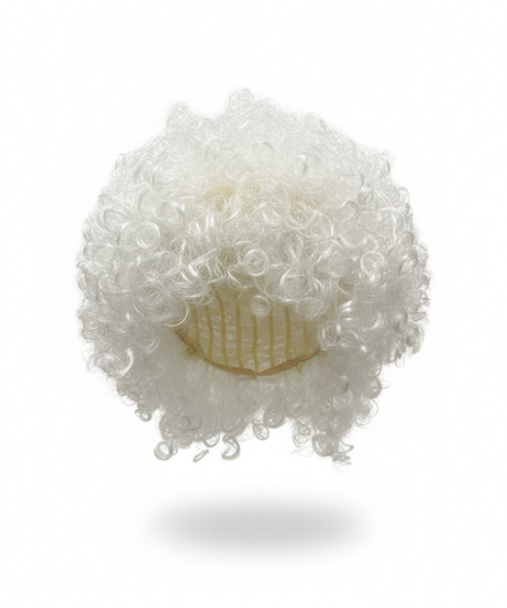 White Curly Costume Wig