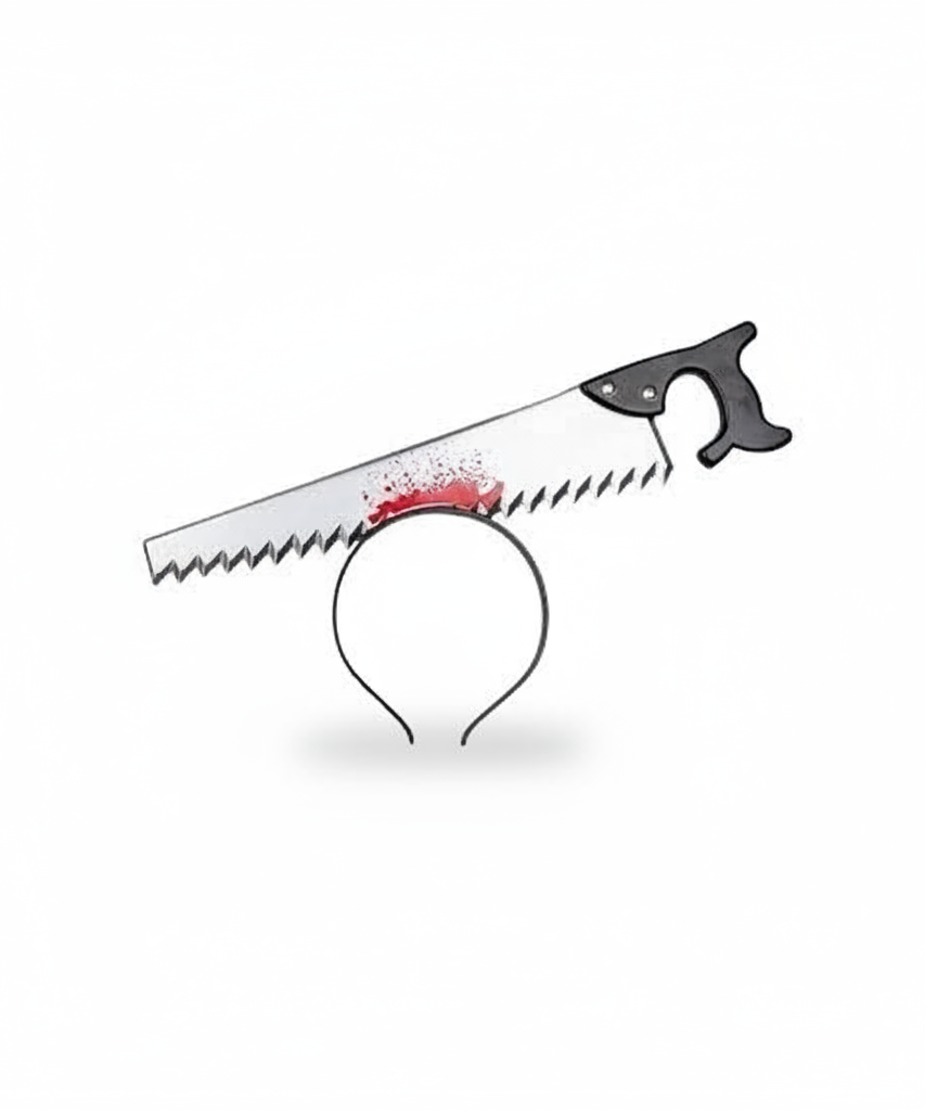 Bloody Saw Through Head Headband