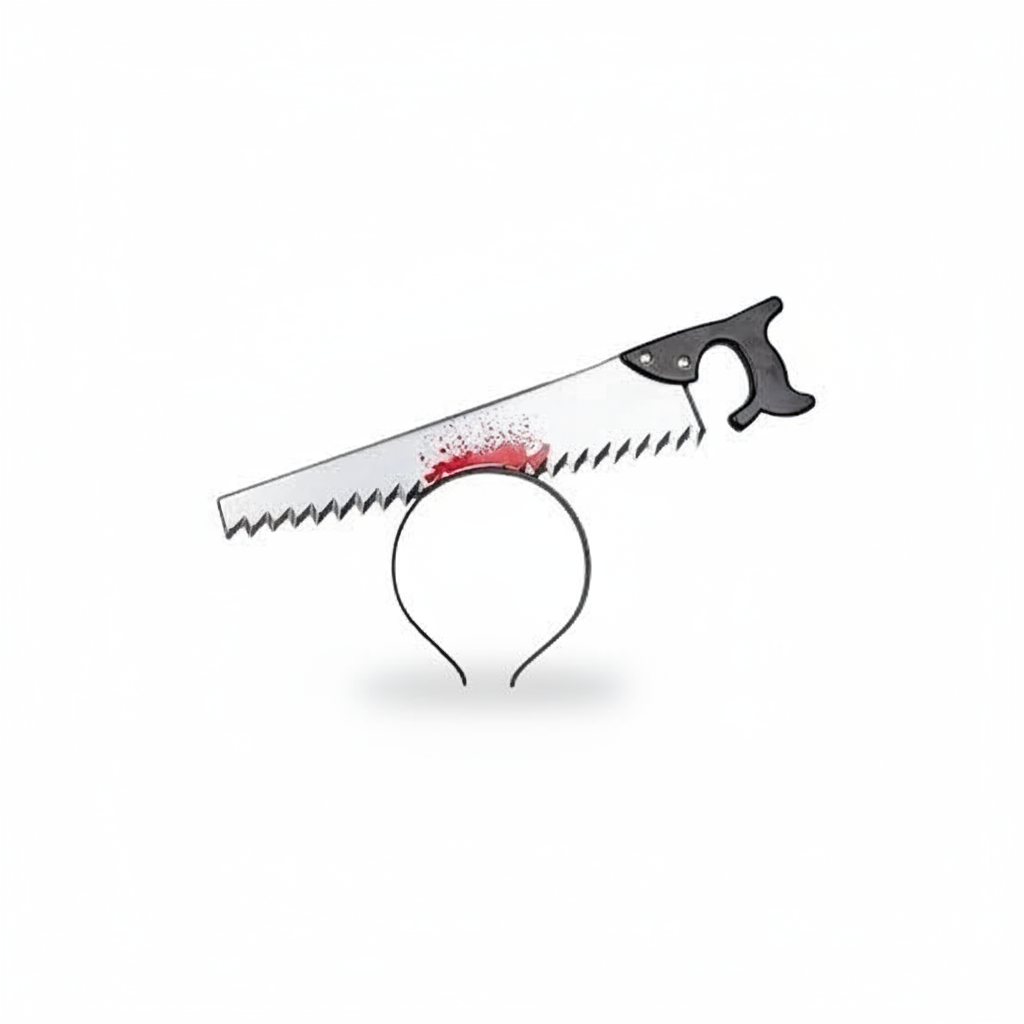 Bloody Saw Through Head Headband