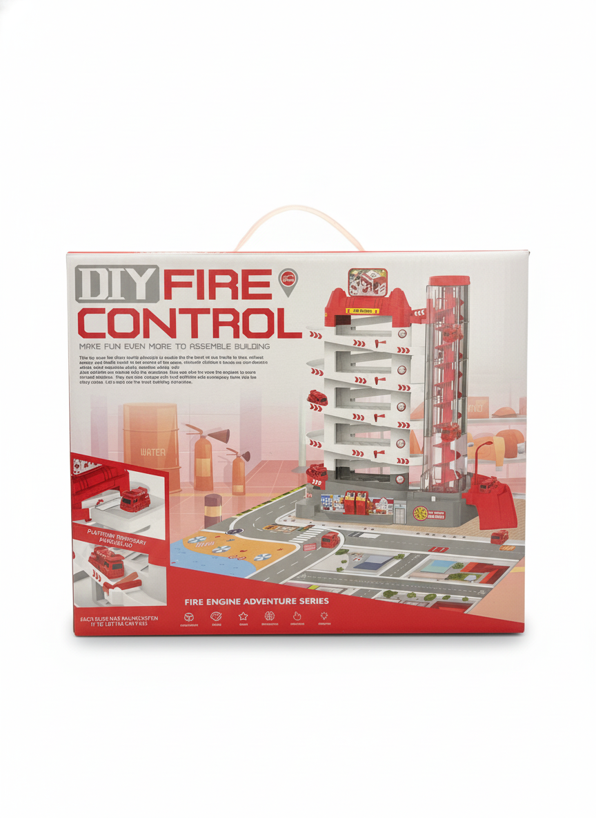 DIY Fire Control Fire Engine Adventure Series Building Set