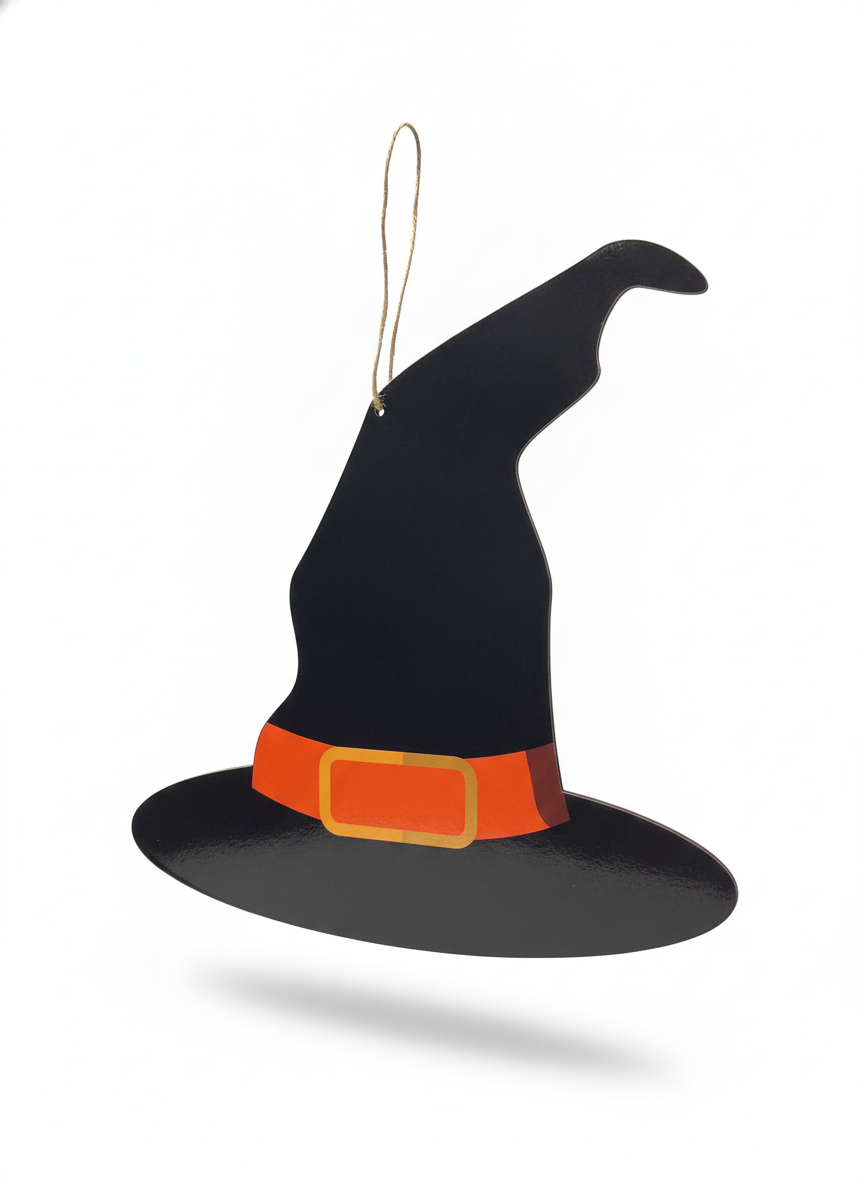 Hanging Halloween Witch Hat Decoration