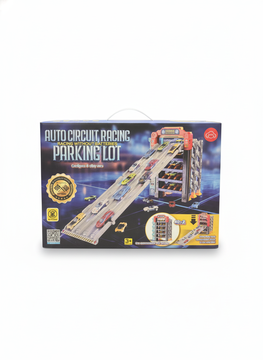 AUTO CIRCUIT RACING RACING WITHOUT BATTERIES PARKING LOT