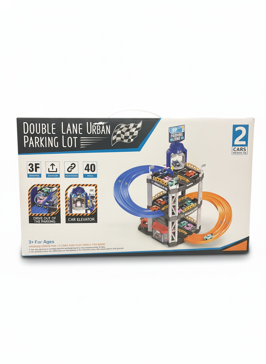 Double Lane Urban Parking Lot