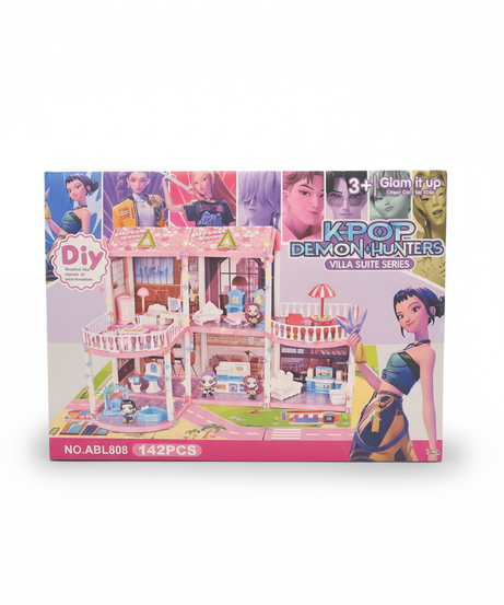 KPOP Demon Hunters DIY Dream House Villa Suite Series (142 PCS)