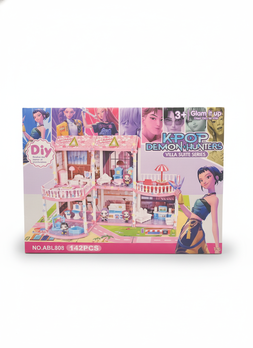 KPOP Demon Hunters DIY Dream House Villa Suite Series (142 PCS)
