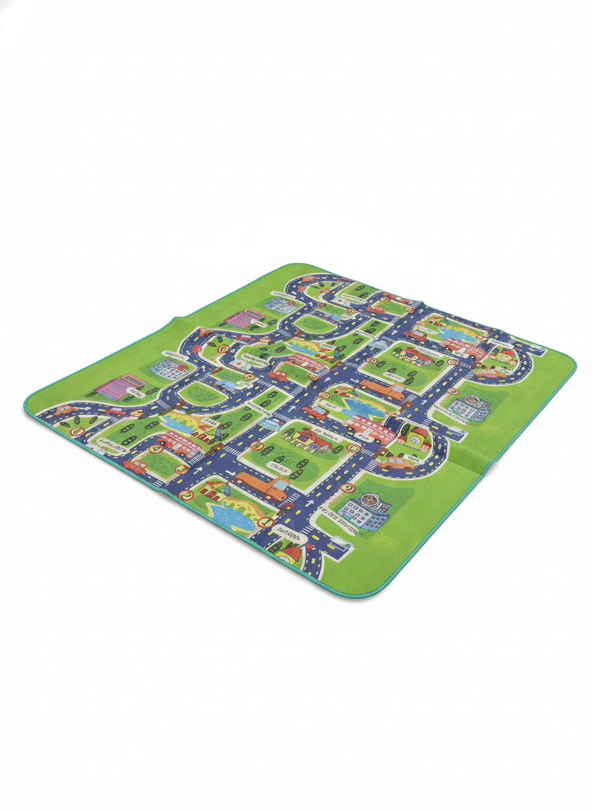 Children's Interactive City Road Playmat