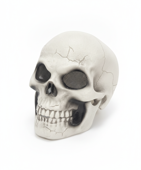 Realistic Cracked Skull Halloween Mask