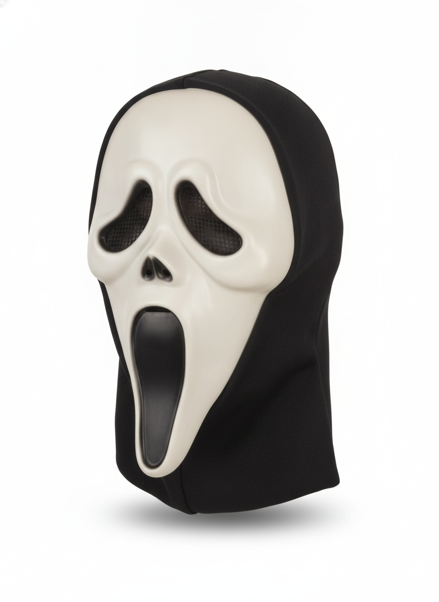 Scream Ghostface Mask with Hood