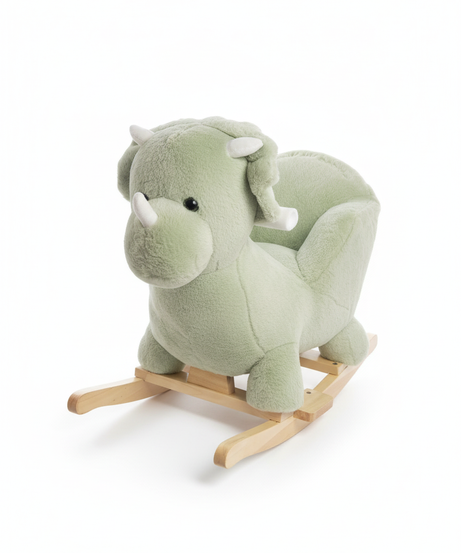 Plush Green Dinosaur Rocking Animal