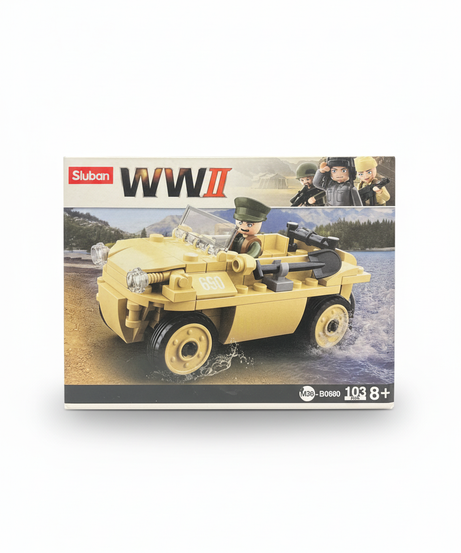 Sluban WWII Amphibious Vehicle Building Block Set