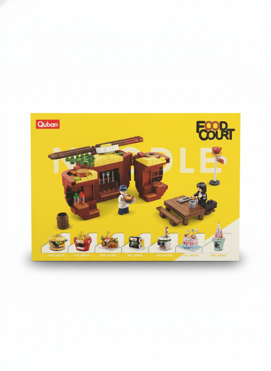 ubann Food Court Noodle Building Blocks Set