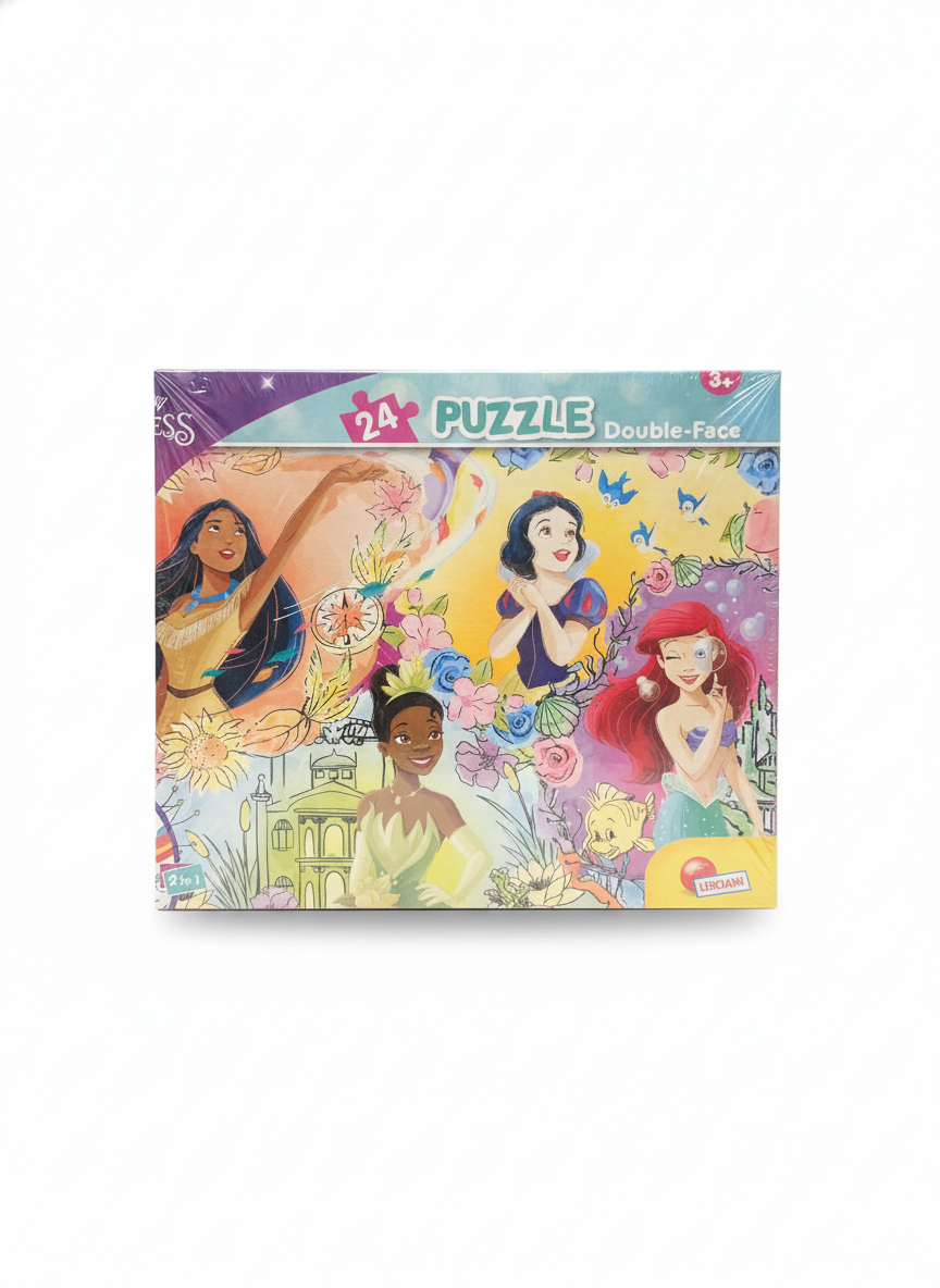 Lisciani 24 Piece Double-Face Disney Princess Puzzle