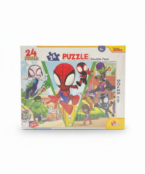 Lisciani Disney Junior Marvel Spidey and His Amazing Friends 24 Double-Face Puzzle